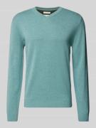 Tom Tailor Regular Fit Strickpullover mit V-Ausschnitt in Mint, Größe ...