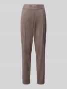 Raffaello Rossi Slim Fit Hose mit Ziernähten Modell 'CANDICE' in Taupe...