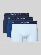 Lacoste Trunks mit Label-Bund im 3er-Pack in Marine, Größe L