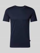 s.Oliver BLACK LABEL T-Shirt mit Rundhalsausschnitt in Marine, Größe L