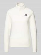 The North Face Sweatshirt Modell 'Glacier' mit Stehkragen in Offwhite,...