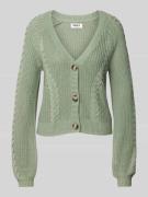 Only Regular Fit Strickjacke mit Strukturmuster Modell 'ROSIE' in Schi...