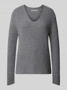 (The Mercer) N.Y. Strickpullover aus Kaschmir mit V-Ausschnitt in Mitt...