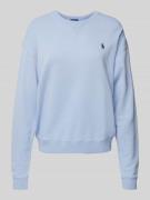 Polo Ralph Lauren Sweatshirt mit Logo-Stitching in Bleu, Größe S