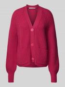 Herzensangelegenheit Cardigan mit Knopfleiste in Pink, Größe 34