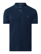 POLO RALPH LAUREN Poloshirt aus Piqué in Dunkelblau, Größe M