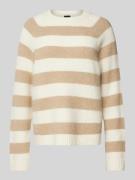 BOSS Strickpullover aus Alpaka-Mix mit Rundhalsausschnitt in Beige, Gr...