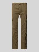 Pepe Jeans Slim Fit Cargohose mit Kordelzug Modell 'Gymdigo' in Oliv, ...