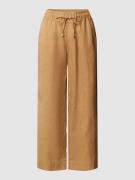 TONI Wide Fit Leinenhose in 3/4-Länge in Camel, Größe 48