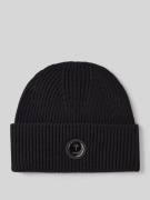 JOOP! Collection Beanie mit Label-Badge Modell 'Feranto' in Black, Grö...