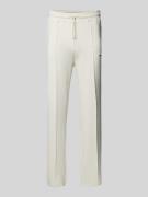 Pegador Trackpants mit elastischem Bund und Logo-Stitching in Offwhite...