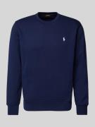 Polo Ralph Lauren Sweatshirt mit Label-Stitching in Marine, Größe S