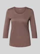 Christian Berg Woman Regular Fit Longsleeve mit 3/4-Ärmel in Schoko, G...