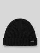 JOOP! Collection Beanie aus Wolle mit Label-Detail Modell 'FRANCIS' in...