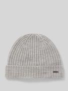 JOOP! Collection Beanie aus Wolle mit Label-Detail Modell 'FRANCIS' in...