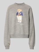 Polo Ralph Lauren Sweatshirt mit Motiv- und Label-Print in Mittelgrau,...