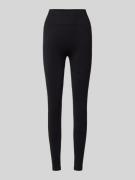 Stronger Sportleggings mit Label-Print in Black, Größe S