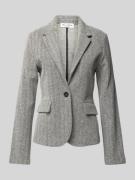 Marc O'Polo Regular Fit Jersey-Blazer mit Fischgrätenmuster in Hellgra...