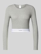 Calvin Klein Underwear Cropped Longsleeve mit Rundhalsausschnitt in He...