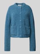 JAKE*S STUDIO WOMAN Cardigan mit aufgesetzten Taschen in Rauchblau, Gr...