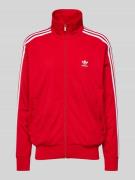 adidas Originals Sweatjacke mit Label-Stitching in Rot, Größe L