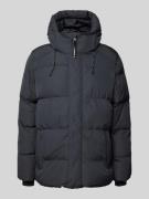 Superdry Steppjacke mit Stehkragen in Mittelgrau, Größe XL