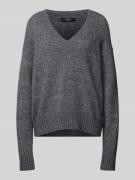 Weekend Max Mara Strickpullover in Melange-Optik in Mittelgrau Melange...