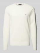 CK Calvin Klein Strickpullover mit Rundhalsausschnitt in Offwhite, Grö...