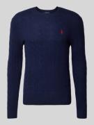 Polo Ralph Lauren Pullover mit Logo-Stitching in Marine, Größe S