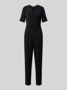 ZABAIONE Jumpsuit in Wickel-Optik in Black, Größe M