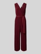 ZABAIONE Jumpsuit mit Plisseefalten Modell 'Romper' in Rot, Größe S