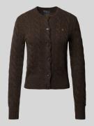 Polo Ralph Lauren Regular Fit Cardigan mit Zopfmuster Modell 'CASH' in...