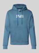 Jack & Jones Hoodie mit Label-Print Modell 'ECORP' in Ocean, Größe L