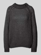 MAX&Co. Strickpullover mit Rundhalsausschnitt Modell 'PARIDE' in Dunke...