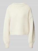 Vero Moda Relaxed Fit Strickpullover mit Kontrast-Detail Modell 'FENG'...