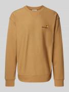 Carhartt Work In Progress Sweatshirt mit gerippten Abschlüssen in Beig...