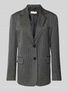 Liu Jo White Regular Fit Longblazer mit Viskose-Anteil in Dunkelgrau, ...