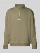 Ellesse Sweatshirt mit Stehkragen Modell 'ZARAGOZA' in Khaki, Größe L