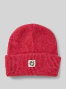 MSCH Copenhagen Beanie mit Logo-Patch Modell 'Hope' in Pink, Größe 1