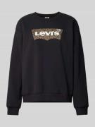 Levi's® Sweatshirt mit Label-Print in Black, Größe XS