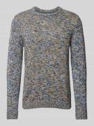 Christian Berg Men Strickpullover mit Rundhalsausschnitt in Jeansblau,...