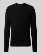 Antony Morato Strickpullover mit Rundhalsausschnitt in Black, Größe L