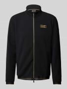 EA7 Emporio Armani Sweatjacke mit Strukturmuster Modell 'GOLD LABEL' i...