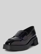 Marc Cain Bags & Shoes Penny-Loafer aus Leder mit Schaftbrücke in Blac...