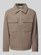 Jack & Jones Premium Jacke mit Kentkragen Modell 'BLURUSSEL' in Beige,...