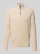 ECOALF Strickpullover mit Stehkragen Modell 'DRAGOALF' in Offwhite, Gr...