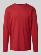 RAGMAN Longsleeve mit Rundhalsausschnitt in Rot, Größe M