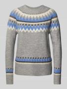 FREE/QUENT Strickpullover mit gerippten Abschlüssen Modell 'MAYFAIR' i...