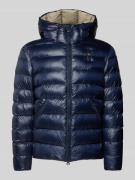 Blauer Usa Regular Fit Steppjacke mit Kapuze Modell 'ADAMS' in Marine,...