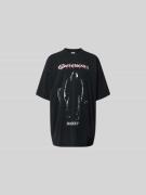 VETEMENTS Oversized T-Shirt mit Label-Print in Black, Größe L